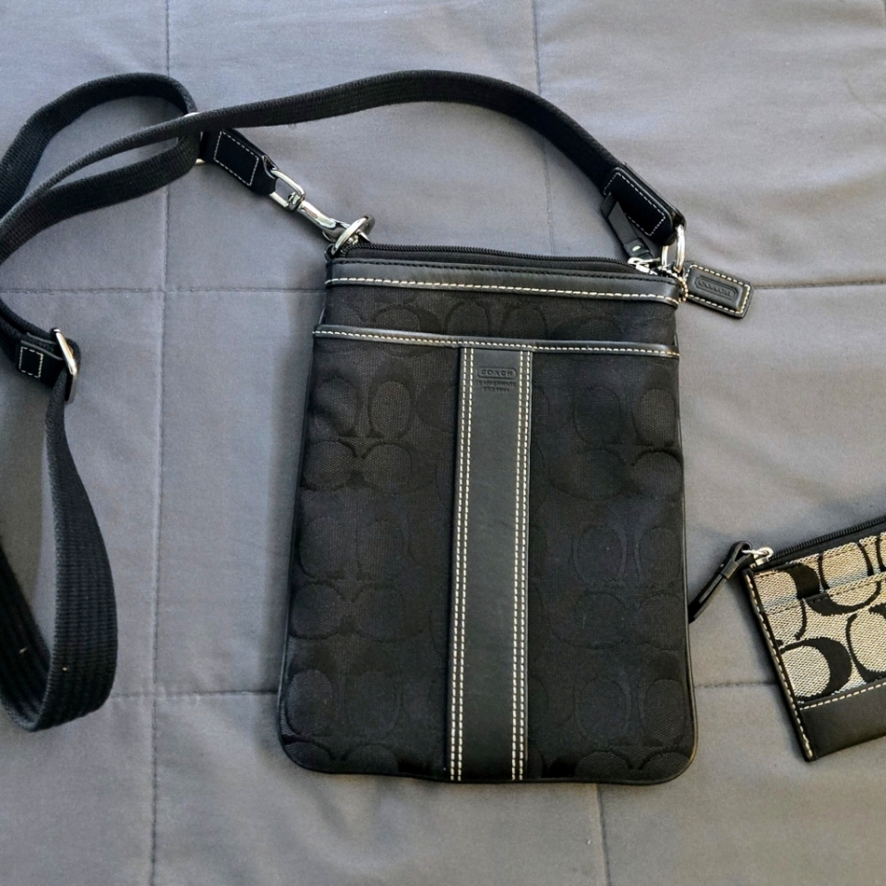 Coach Black Signature Crossbody Bag